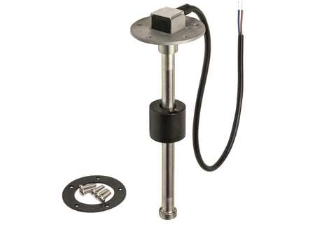 2362430_1 ECMS Stainless Steel water and fuel level senders 12-24v / 0-190ohm - 250mm