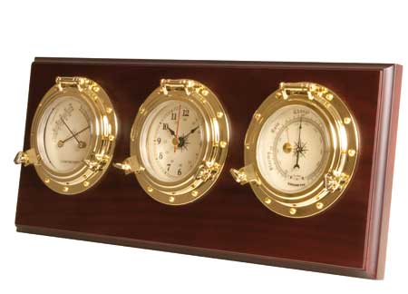 2417213_ Polished Brass plated Zirconium weather station 360x150mm