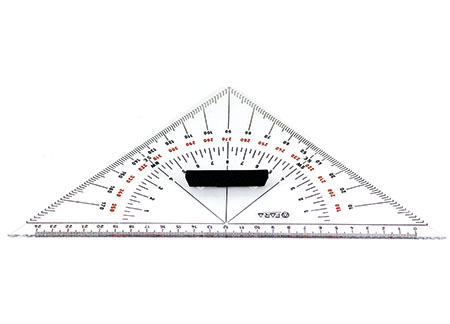 2430025 Triangle protractor with handle 260mm