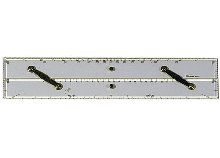 2436540 Parallel rule with goniometer 400mm