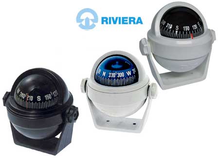 2500000 Navigation Compass Riviera Stella BS2 grey with Bracket