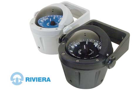2501005 Navigation Compass Riviera Artica BA2 Grey with bracket