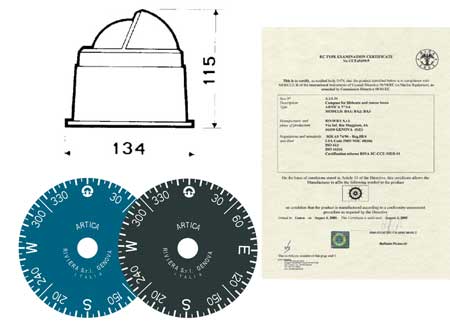 2501006_ Navigation Compass Riviera Artica BA3 Black