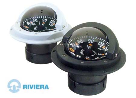 2501907 Navigation Compass Riviera Zenith BZ1 flush mount - Black - Standard