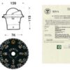 2502104_ Navigation Compass Riviera Zenith BZ1 flush mount - White - Standard