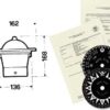 2504200_ Navigation Compass Riviera Urania BU1 Standard - Black 5 grades