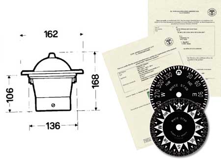 2504200_ Navigation Compass Riviera Urania BU1 Standard - Black 5 grades