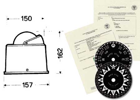 Navigation Compass Riviera  Urania Bu4 Standard - Black 5gr