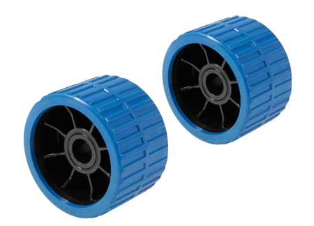 2805010 Blue Polyurethane coated Nylon Trailer side rollers D120 F21