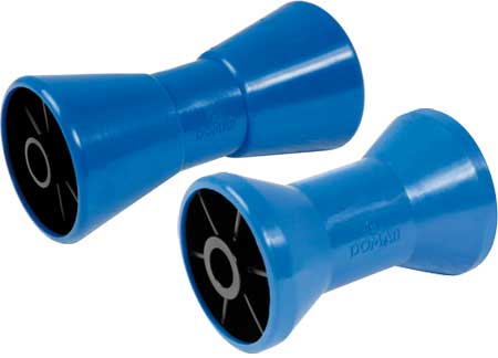 2805015 Blue Polyurethane coated Nylon hauling keel rollers 130 x 80 F16