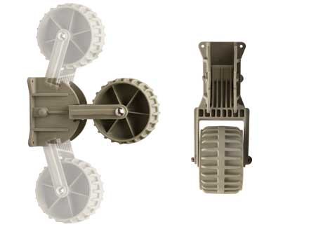 2805070 Plastic launching wheels for inflatable Boats 115kg