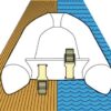 2805070_ Plastic launching wheels for inflatable Boats 115kg