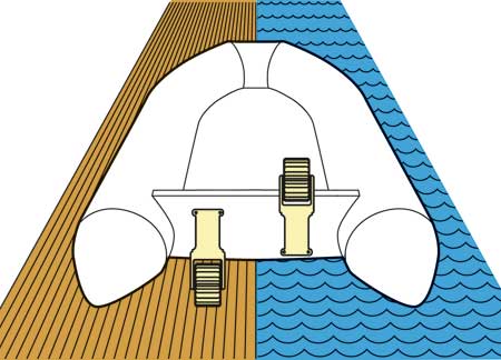 2805070_ Plastic launching wheels for inflatable Boats 115kg