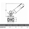 2828102_1 Stainless Steel Fishing Rod Holder Adjustable H370mm D40mm