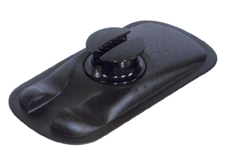 Black Bollard with cam cleat 160 x 320 x h60mm