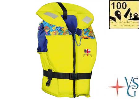 Approved Lifejacket VSG Kid Yellow 15-30 Kg 100N