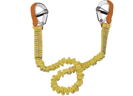 Elastic Safety line 100/200cm with Two Hooks