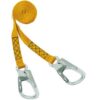 3015065_ Safety line 2mt with 2 self-locking Aluminum Carabiners
