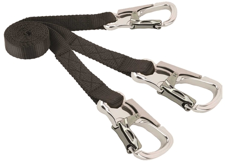 3015065_3 Safety line 2mt with 2 self-locking Aluminum Carabiners