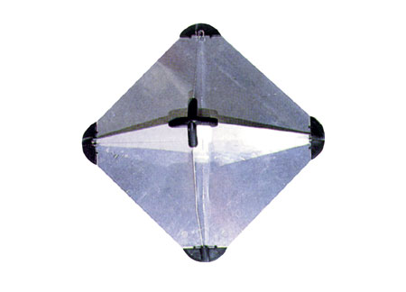 3025030 Aluminum radar reflector 220 x 220 x 300 mm