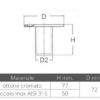 3030551_1 Flushed Sockets For Gangways 25mm Chromed Brass