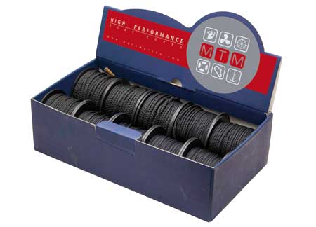 3105923_ Black High Tenacity Polyester Rope roll 3mm x 15mt