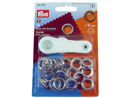 3211158 15pc Eyelets blister 11mm with mounting tools included