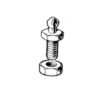 Loxx-Tenax screw with nut M5 x 10mm High Head