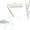 3265015_ 3 Arches sun-water bimini top 225 x 110 cm Tessilmare