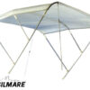 3265215 Tessilmare Bimini White Aluminum 3 arches 150cm Length x 180cm H140cm