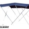 3265457 Tessilmare Bimini Blue Stainless Steel 3 Arches 180 x 230 x H140cm