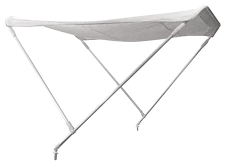 3266053 Bimini White F2 Aluminum 2 arches 150cm Width x 180cm Length x 110cm Height