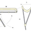 3266053_ Bimini White F2 Aluminum 2 arches 150cm Width x 180cm Length x 110cm Height