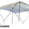 3268022 Bimini Tessilmare White 4 arches Aluminum 225 x 225 x H140cm