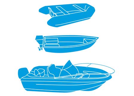 3270001_ Grey Boat Covers adjustable from 300 to 360 cm