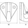 331617_ Stainless Steel Snap Hook 42x32x32mm