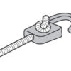 332710_ Black Shock Cord Hook 10mm