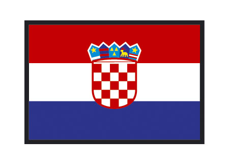 3400420 Polyester Flag Croatia 50x75cm