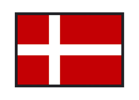 3402120 Polyester Flag Denmark 50x75cm