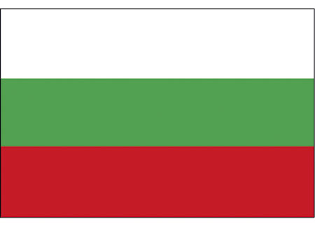3402620 Polyester Flag of Bulgary 30 x 45cm