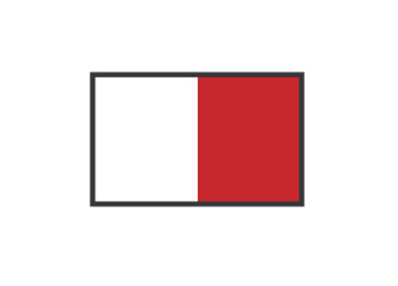 3405108 Signaling Flags : H HOTEL 40X60CM