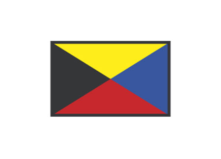 3405126 Signaling Flags : Z ZULU 40X60CM