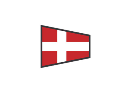 3405144 Signaling Flags : Number 4 - 40X60CM
