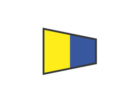 3405145 Signaling Flags : Number 5 - 40X60CM