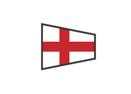3405148 Signaling Flags : Number 8 - 20 x 30cm