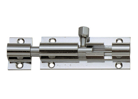 Barrel Bolt 115x25mm Chromed Brass