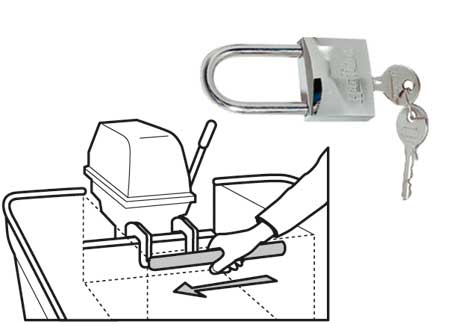 344401_ Outboard safety lock bars + 25 HP 40 x 280mm