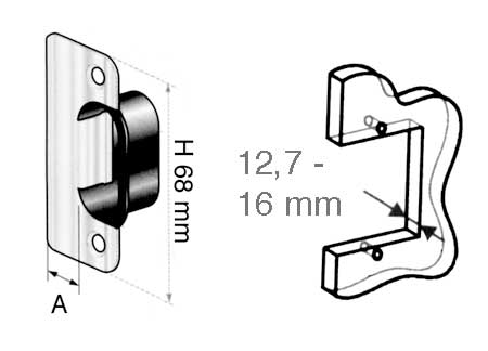 345133_ Door Lock Mobella Omni ( Door Thickness 12.7mm)