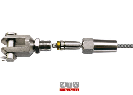 3500503_ Stainless Norseman Fork Terminal for quick connection cable 5 mm