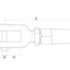 3500503_1 Stainless Norseman Fork Terminal for quick connection cable 5 mm